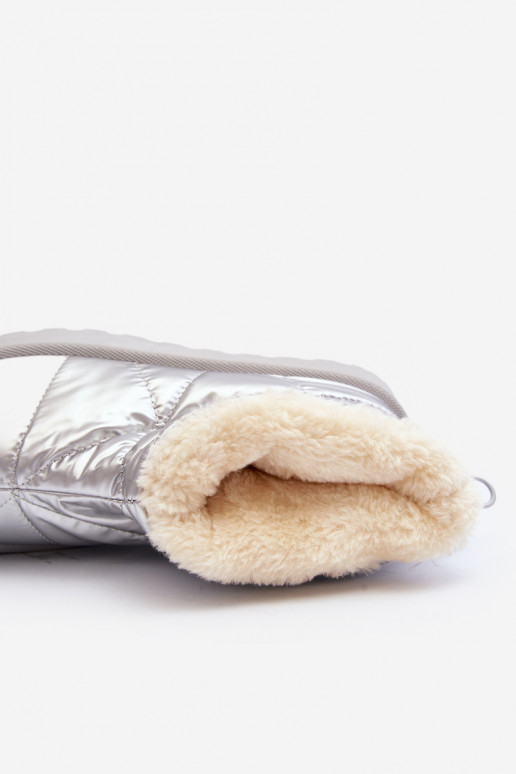 sniego batai   su platforma sidabro spalvos Fionia sniego batai   su platforma sidabro spalvos Fionia