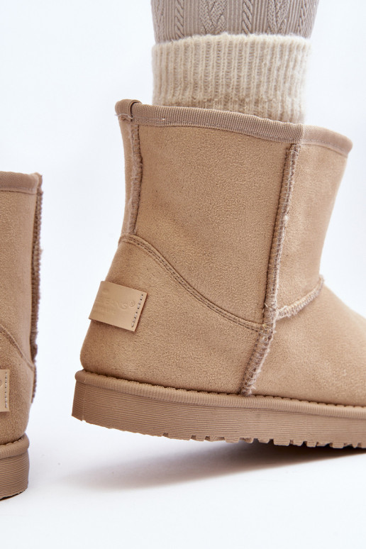 sniego batai   Cross Jeans MM2R4023C smėlio spalvos sniego batai   Cross Jeans MM2R4023C smėlio spalvos