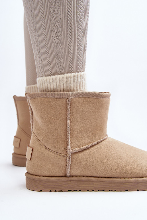 sniego batai   Cross Jeans MM2R4023C smėlio spalvos sniego batai   Cross Jeans MM2R4023C smėlio spalvos