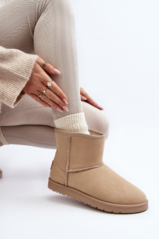 sniego batai   Cross Jeans MM2R4023C smėlio spalvos sniego batai   Cross Jeans MM2R4023C smėlio spalvos