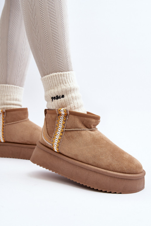 sniego batai su platforma su raštais rudos spalvos Udra sniego batai su platforma su raštais rudos spalvos Udra