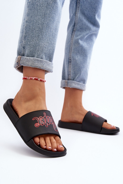 Šlepetės Lee Cooper LCW-24-42-2483L juodos spalvos