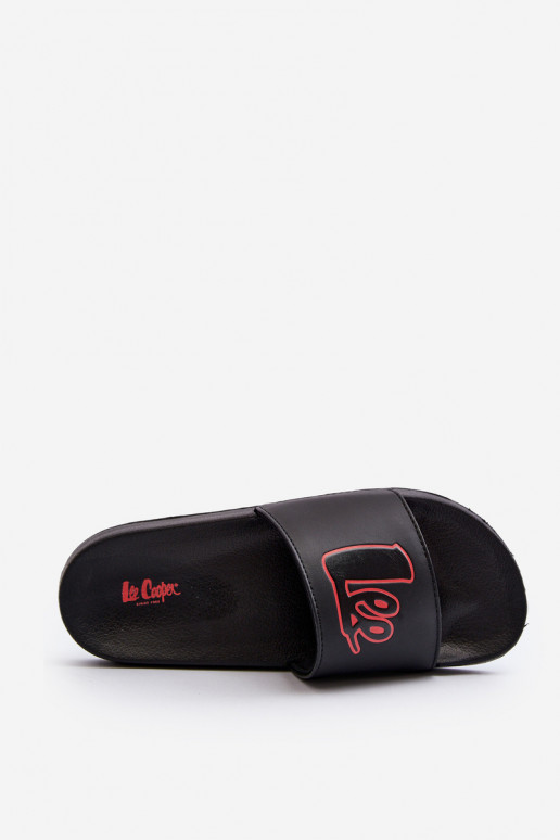 Šlepetės Lee Cooper LCW-24-42-2484M juodos spalvos Šlepetės Lee Cooper LCW-24-42-2484M juodos spalvos