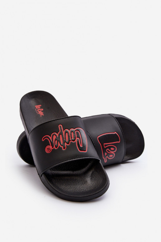 Šlepetės Lee Cooper LCW-24-42-2484M juodos spalvos Šlepetės Lee Cooper LCW-24-42-2484M juodos spalvos