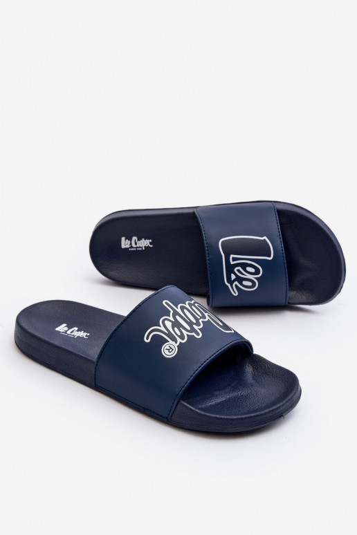 Šlepetės  Lee Cooper LCW-24-42-2481M tamsiai mėlynos spalvos Šlepetės  Lee Cooper LCW-24-42-2481M tamsiai mėlynos spalvos