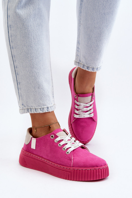 Laisvalaikio bateliai MEMORY FOAM SYSTEM BIG STAR NN276004 rožinės spalvos Laisvalaikio bateliai MEMORY FOAM SYSTEM BIG STAR NN276004 rožinės spalvos