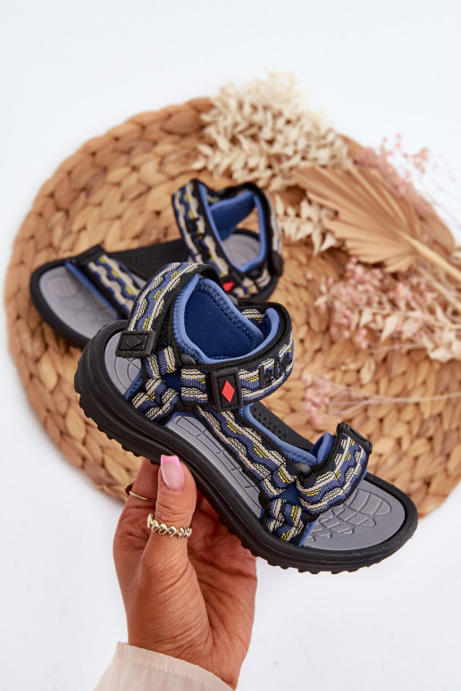 Vaikiškos basutės Lee Cooper LCW-24-34-2601 tamsiai mėlynos spalvos