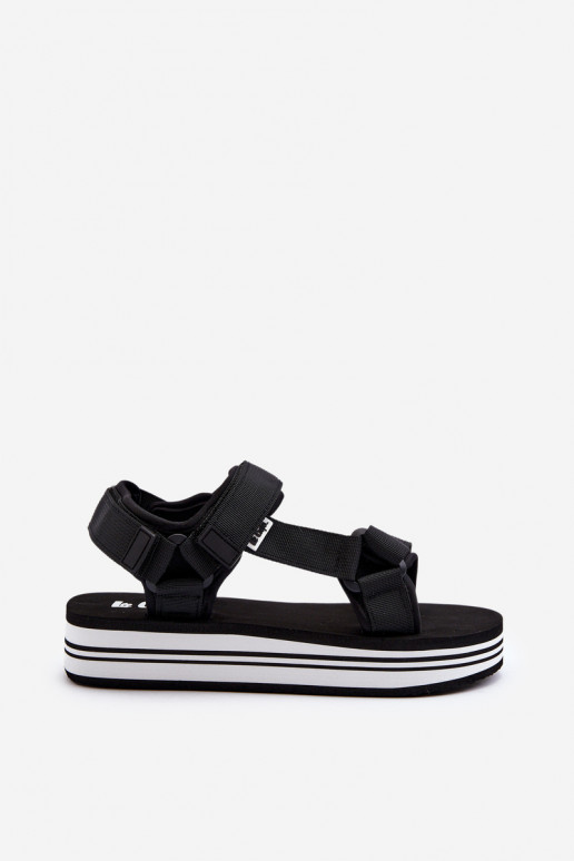 Moteriškos basutės su platforma Lee Cooper LCW-24-05-2753 juodos spalvos