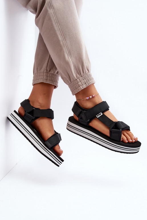 Moteriškos basutės su platforma Lee Cooper LCW-24-05-2753 juodos spalvos