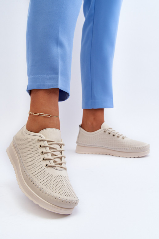 Sportinio stiliaus batai Laisvalaikio bateliai smėlio spalvos Lalnai Sportinio stiliaus batai Laisvalaikio bateliai smėlio spalvos Lalnai