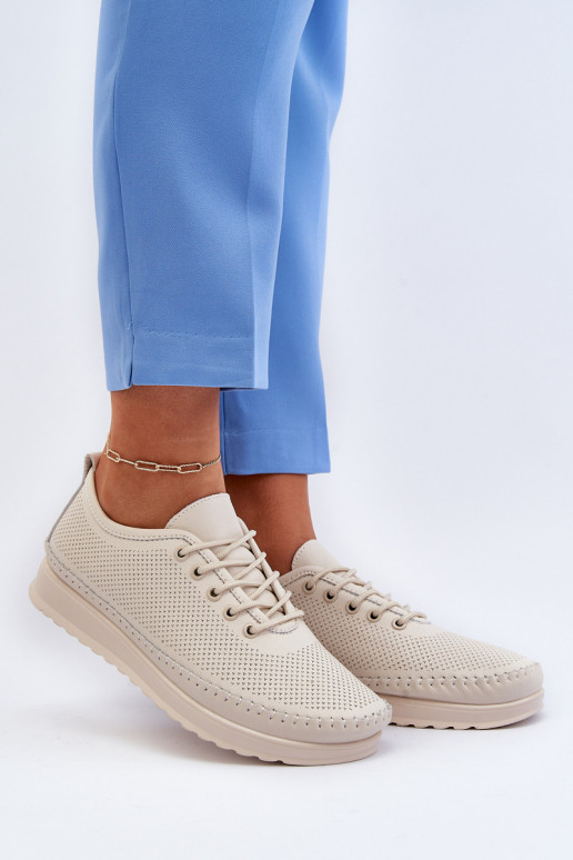 Sportinio stiliaus batai Laisvalaikio bateliai smėlio spalvos Lalnai Sportinio stiliaus batai Laisvalaikio bateliai smėlio spalvos Lalnai