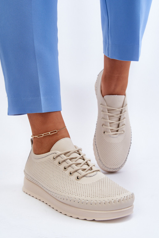 Sportinio stiliaus batai Laisvalaikio bateliai smėlio spalvos Lalnai Sportinio stiliaus batai Laisvalaikio bateliai smėlio spalvos Lalnai