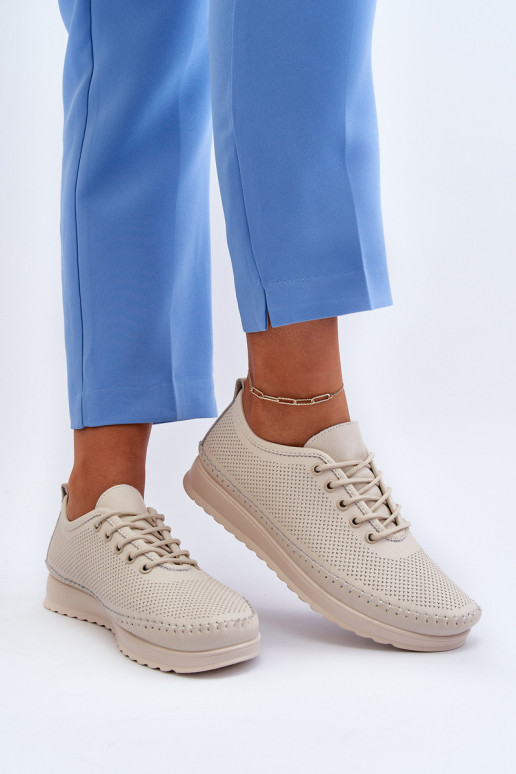 Sportinio stiliaus batai Laisvalaikio bateliai smėlio spalvos Lalnai Sportinio stiliaus batai Laisvalaikio bateliai smėlio spalvos Lalnai