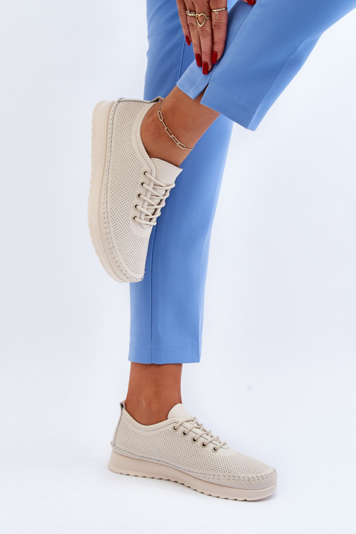 Sportinio stiliaus batai Laisvalaikio bateliai smėlio spalvos Lalnai Sportinio stiliaus batai Laisvalaikio bateliai smėlio spalvos Lalnai