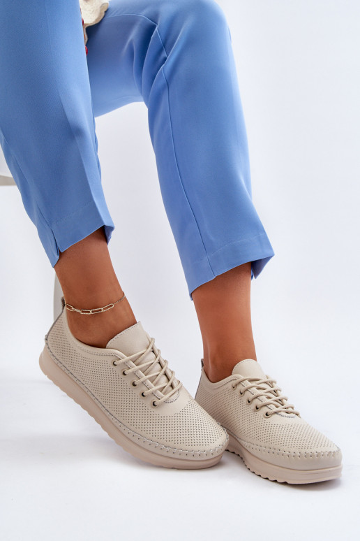 Sportinio stiliaus batai Laisvalaikio bateliai smėlio spalvos Lalnai Sportinio stiliaus batai Laisvalaikio bateliai smėlio spalvos Lalnai