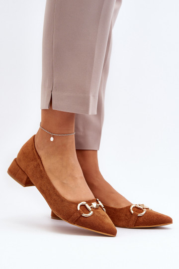 Camel Ethere Suede smailaus piršto baleto buteliai 2