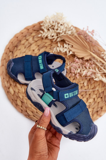 basutės berniukų su lipniais užsegimais Big Star NN374236 tamsiai mėlynos spalvos 2