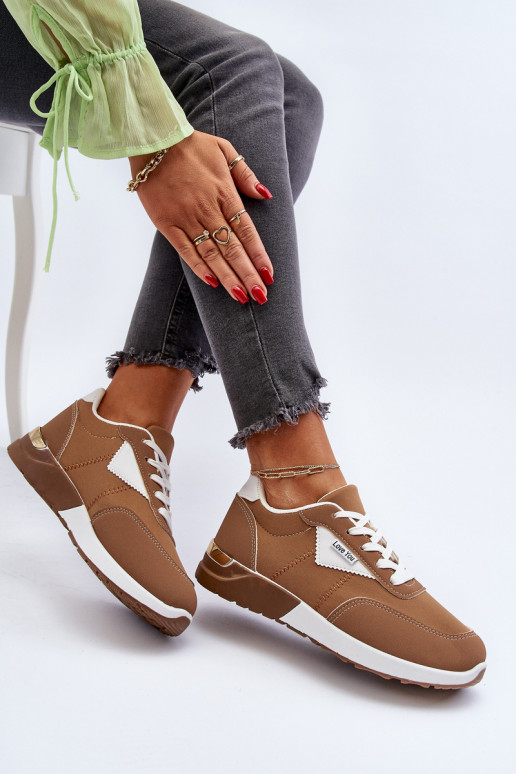 sportiniai bateliai Sneakers modelio batai   rudos spalvos Vovella