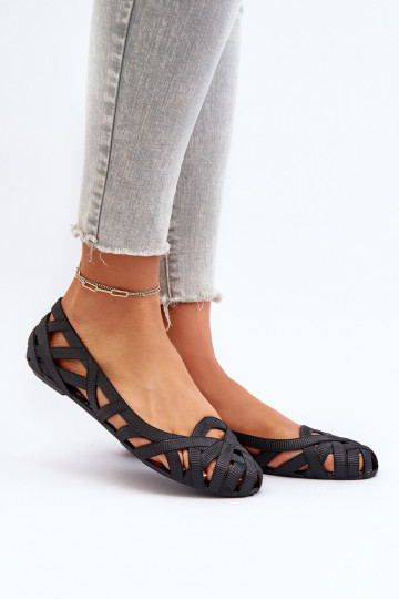 Guminės Balerinos juodos spalvos Salam 2