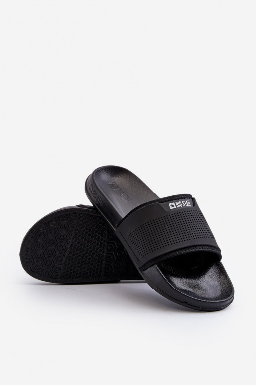 Lengvos vyriškos šlepetės Big Star NN174694 juodos spalvos