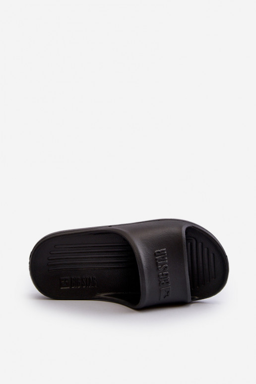 Lengvos šlepetės Vaikiški Big Star NN374556 juodos spalvos Lengvos šlepetės Vaikiški Big Star NN374556 juodos spalvos