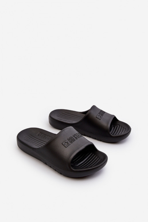 Lengvos šlepetės Vaikiški Big Star NN374556 juodos spalvos Lengvos šlepetės Vaikiški Big Star NN374556 juodos spalvos