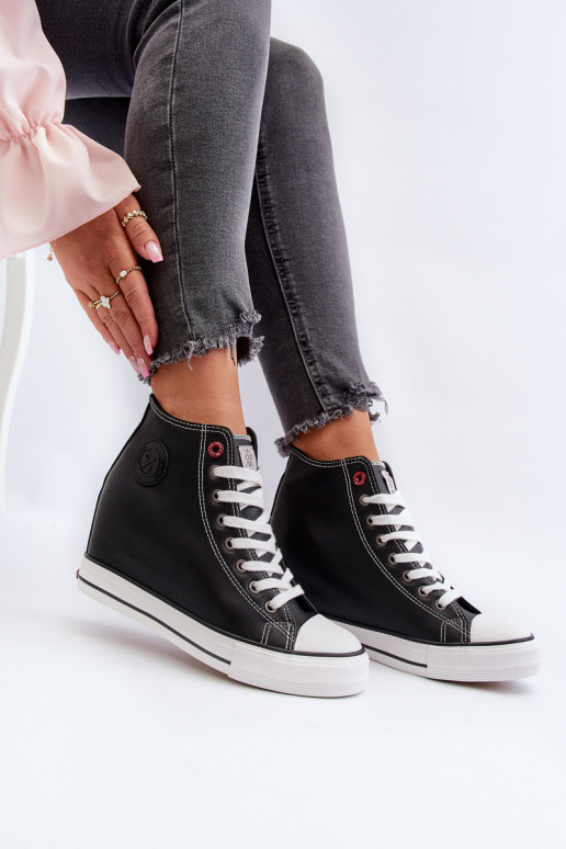 Laisvalaikio bateliai  Cross Jeans NN2R4005 juodos spalvos