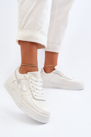 Sneakers modelio batai   su platforma baltos spalvos Zeparine 2