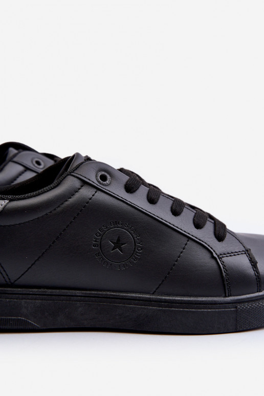 Vyriški laisvalaikio batai iš eko odos Big Star NN174284 juodos spalvos Vyriški laisvalaikio batai iš eko odos Big Star NN174284 juodos spalvos
