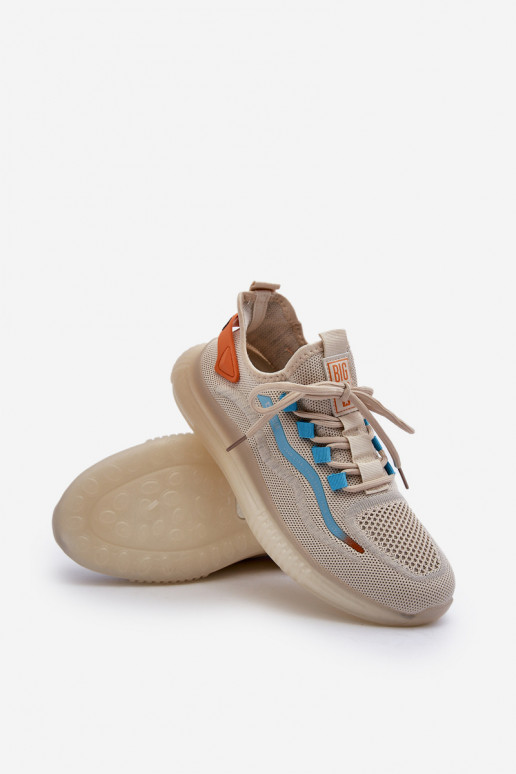 sportiniai bateliai  HI-POLY SYSTEM Big Star NN174452 smėlio spalvos sportiniai bateliai  HI-POLY SYSTEM Big Star NN174452 smėlio spalvos