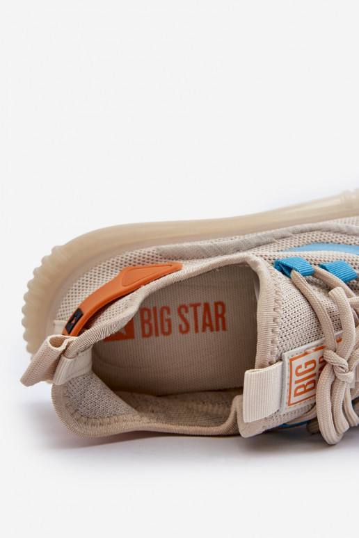 sportiniai bateliai  HI-POLY SYSTEM Big Star NN174452 smėlio spalvos sportiniai bateliai  HI-POLY SYSTEM Big Star NN174452 smėlio spalvos