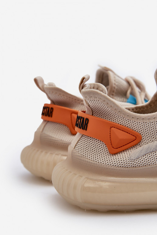 sportiniai bateliai  HI-POLY SYSTEM Big Star NN174452 smėlio spalvos sportiniai bateliai  HI-POLY SYSTEM Big Star NN174452 smėlio spalvos