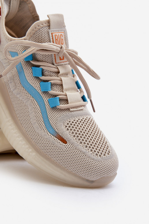 sportiniai bateliai  HI-POLY SYSTEM Big Star NN174452 smėlio spalvos sportiniai bateliai  HI-POLY SYSTEM Big Star NN174452 smėlio spalvos