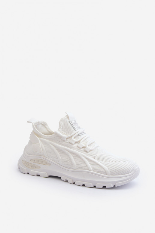 Sneakers modelio batai  HI-POLY SYSTEM Big Star NN174468 baltos spalvos Sneakers modelio batai  HI-POLY SYSTEM Big Star NN174468 baltos spalvos