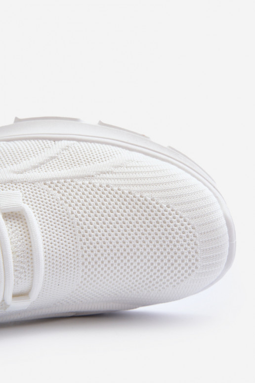 Sneakers modelio batai  HI-POLY SYSTEM Big Star NN174468 baltos spalvos Sneakers modelio batai  HI-POLY SYSTEM Big Star NN174468 baltos spalvos