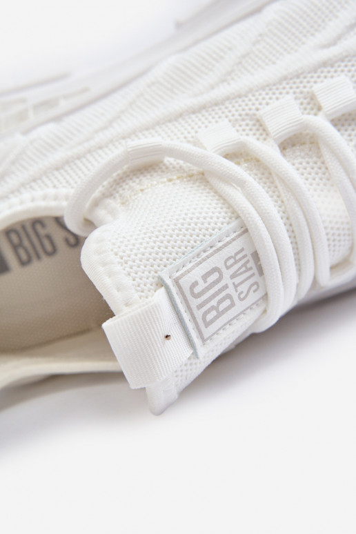 Sneakers modelio batai  HI-POLY SYSTEM Big Star NN174468 baltos spalvos Sneakers modelio batai  HI-POLY SYSTEM Big Star NN174468 baltos spalvos