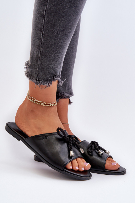 Moteriškos šlepetės Eko   Big Star NN274066 juodos spalvos