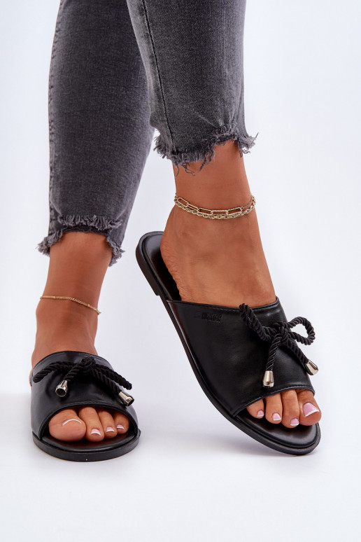 Moteriškos šlepetės Eko   Big Star NN274066 juodos spalvos