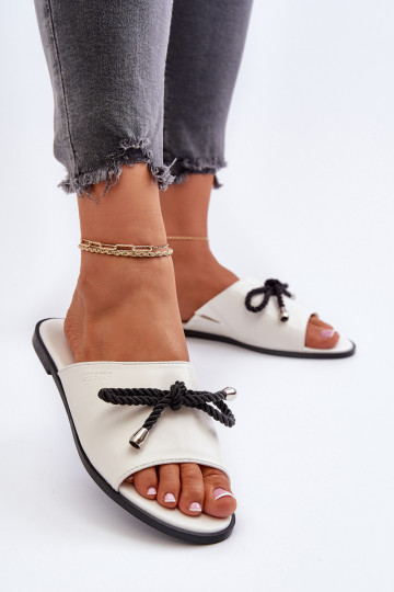 Moteriškos šlepetės Eko   Big Star NN274067 baltos spalvos 2