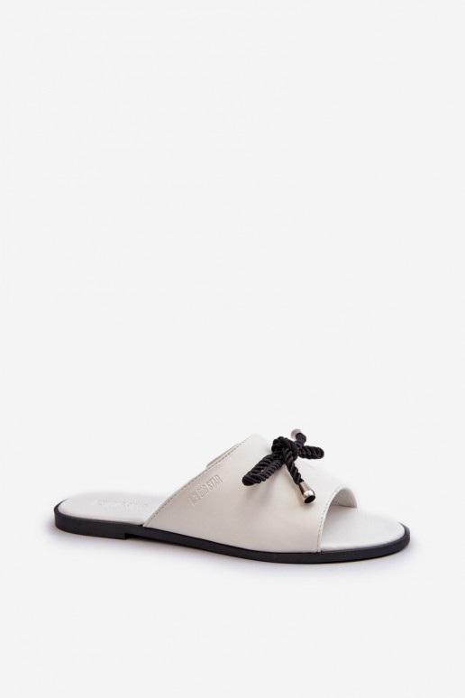 Moteriškos šlepetės Eko   Big Star NN274067 baltos spalvos