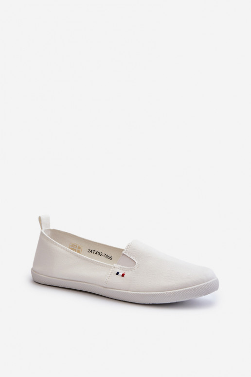 Sportbačiai laisvalaikio batai Slip-On   baltos spalvos Adrancia Sportbačiai laisvalaikio batai Slip-On   baltos spalvos Adrancia