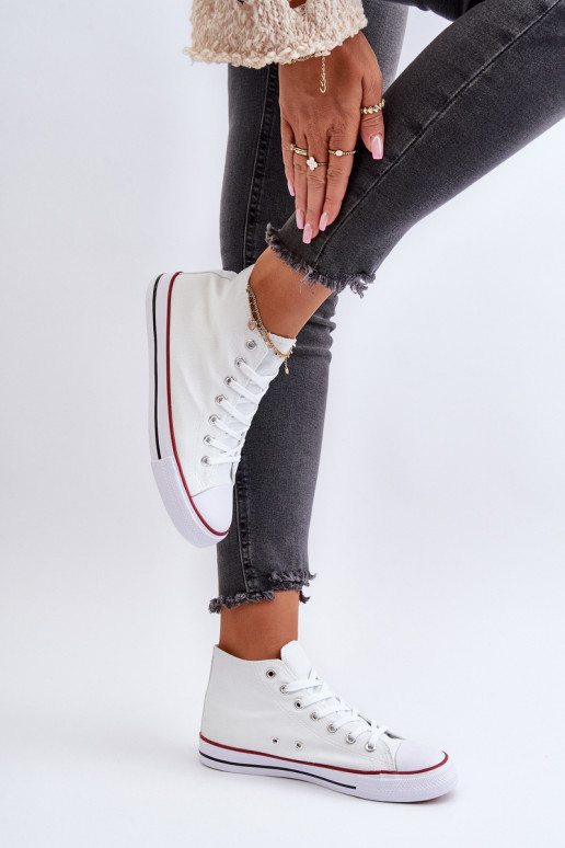 Laisvalaikio bateliai baltos spalvos Socerio