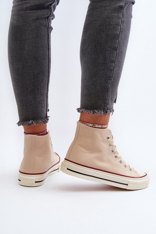 Laisvalaikio bateliai  Big Star NN274278 smėlio spalvos Laisvalaikio bateliai  Big Star NN274278 smėlio spalvos