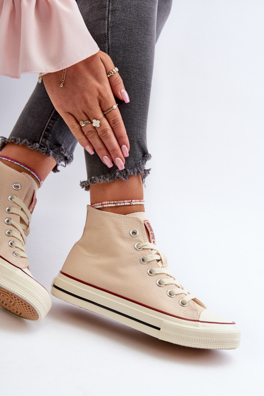 Laisvalaikio bateliai  Big Star NN274278 smėlio spalvos Laisvalaikio bateliai  Big Star NN274278 smėlio spalvos