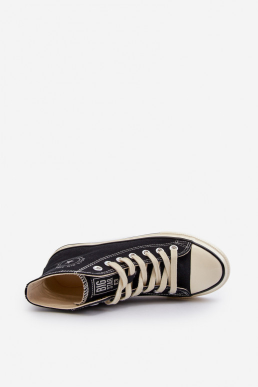 Laisvalaikio bateliai  Big Star NN274283 juodos spalvos Laisvalaikio bateliai  Big Star NN274283 juodos spalvos