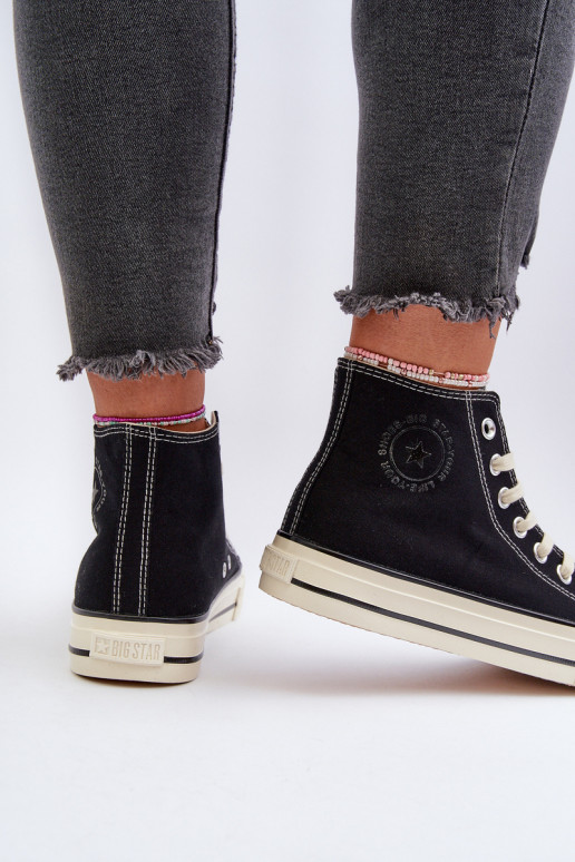 Laisvalaikio bateliai  Big Star NN274283 juodos spalvos Laisvalaikio bateliai  Big Star NN274283 juodos spalvos