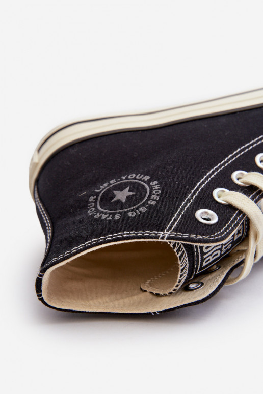 Laisvalaikio bateliai  Big Star NN274283 juodos spalvos Laisvalaikio bateliai  Big Star NN274283 juodos spalvos