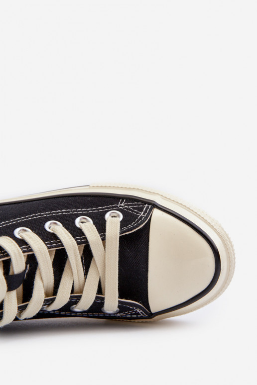 Laisvalaikio bateliai  Big Star NN274283 juodos spalvos Laisvalaikio bateliai  Big Star NN274283 juodos spalvos