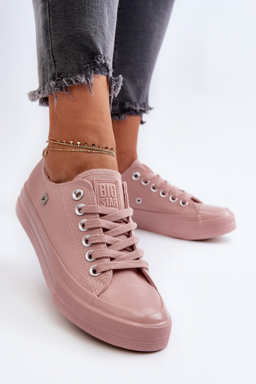 Klasikinio modelio Laisvalaikio bateliai Big Star NN274291 rožinės spalvos
