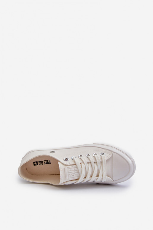 Klasikinio modelio Laisvalaikio bateliai Big Star NN274285 baltos spalvos